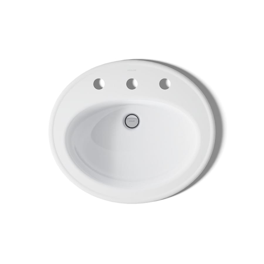 Pennington 16" Drop In Bathroom Sink with 3 Holes Drilled and Overflow