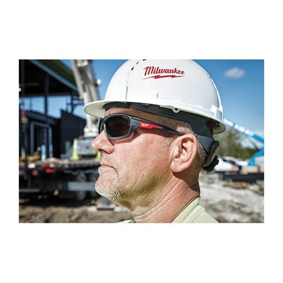 Safety Glasses, Black Frame, Black Lenses