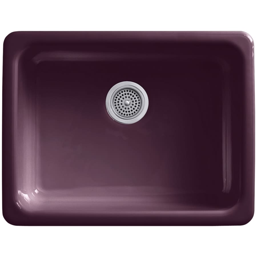 Iron/Tones 24-1/4" Undermount Single Basin Enameled Cast Iron Bar Sink