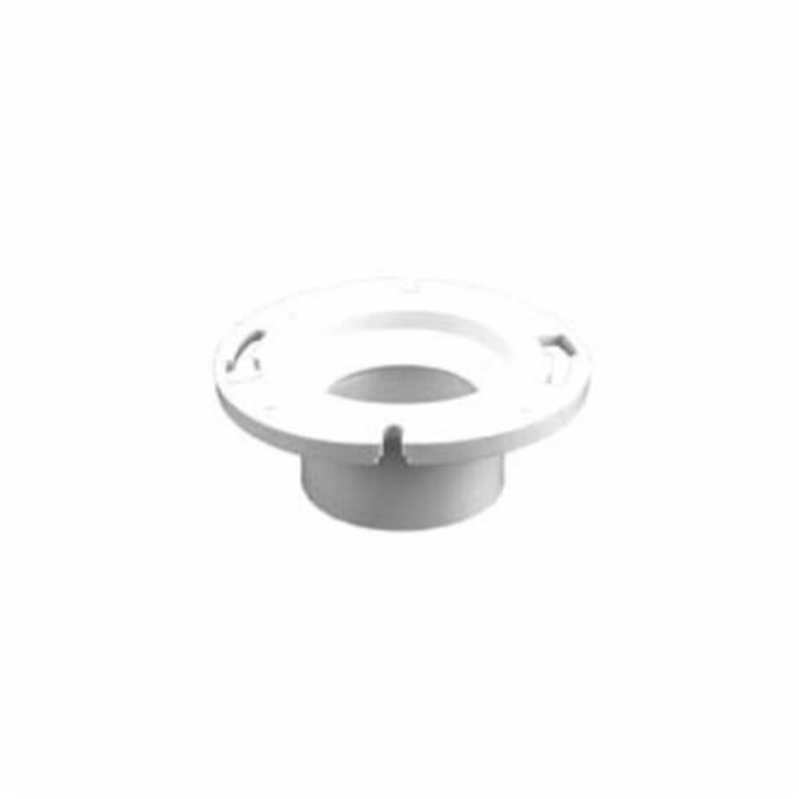 Low Profile Closet Flange, 4 x 3 in, Hub, PVC, SCH 40/STD