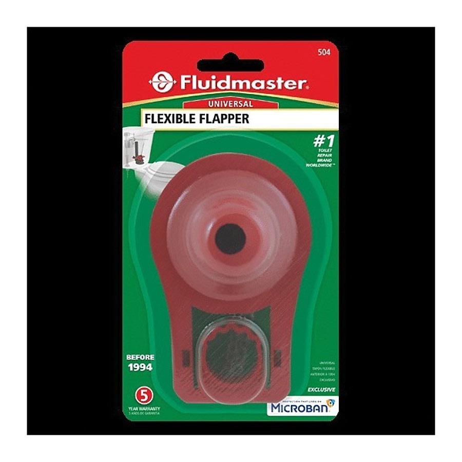 Universal Toilet Flapper, 2 in Dia, Rubber, Red