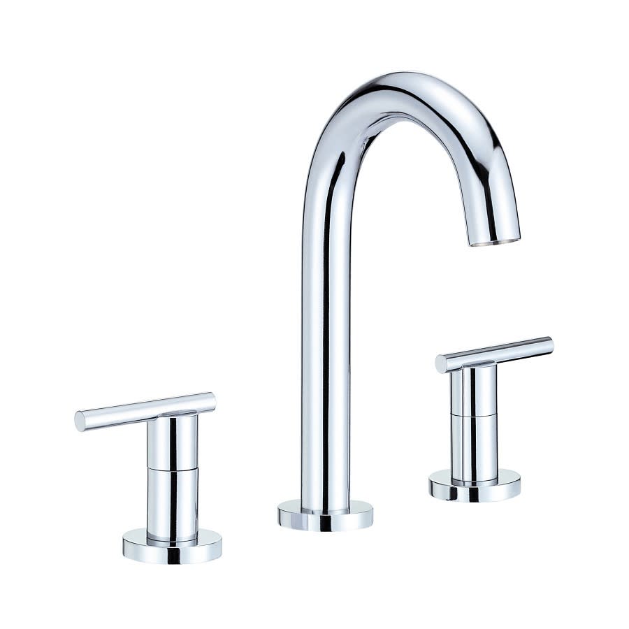 Parma® Widespread Lavatory Faucet, ADA, 2 Handle, 3-Hole, 1.2 gpm, Polished Chrome