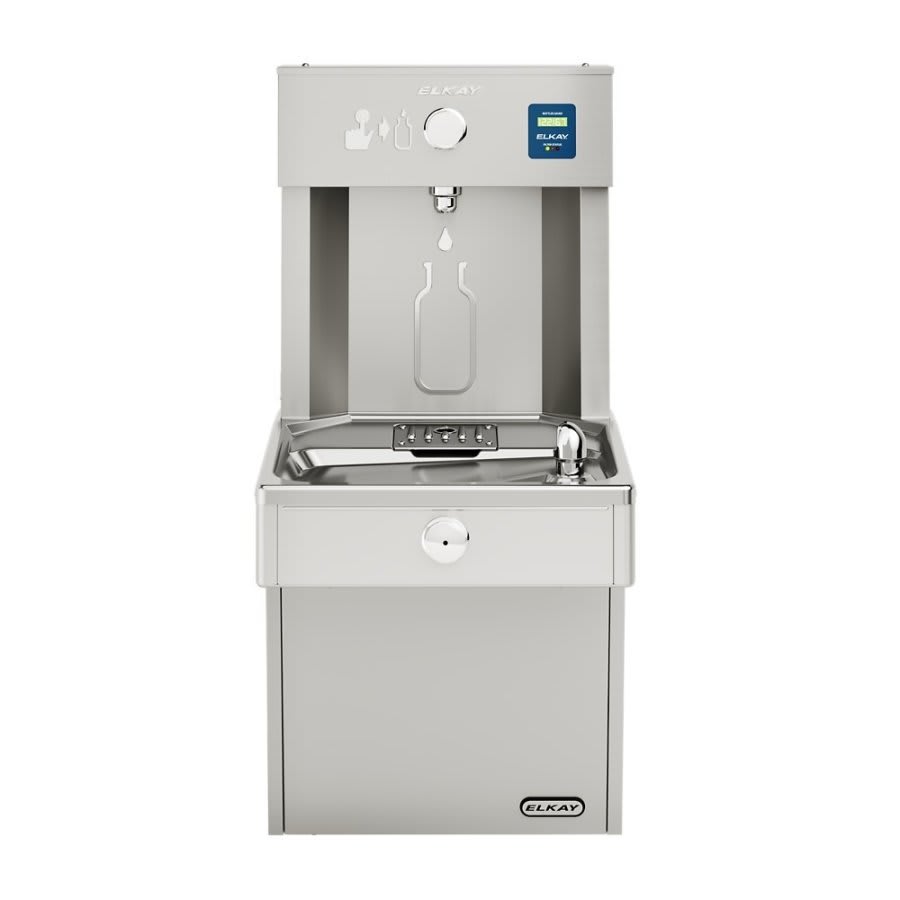 ezH2O Vandal-Resistant Bottle Filling Station and Single Cooler Filtered Refrigerated Stainless