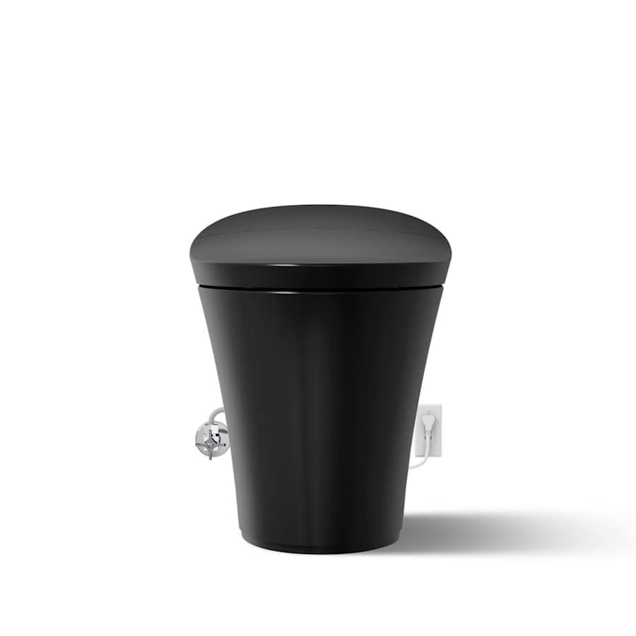 Veil Dual Flush One Piece Elongated Chair Height Intelligent Toilet - Seat Included with Quiet Close Lid