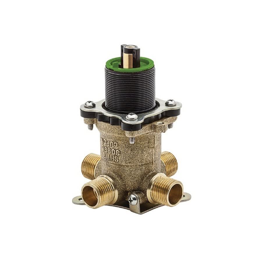 Pfirst Series™ Professional Grade Single Handle Universal Pressure Balance PEX Ready Tub and shower Rough-In Valve, 1/2 in, IP/C, Brass Body