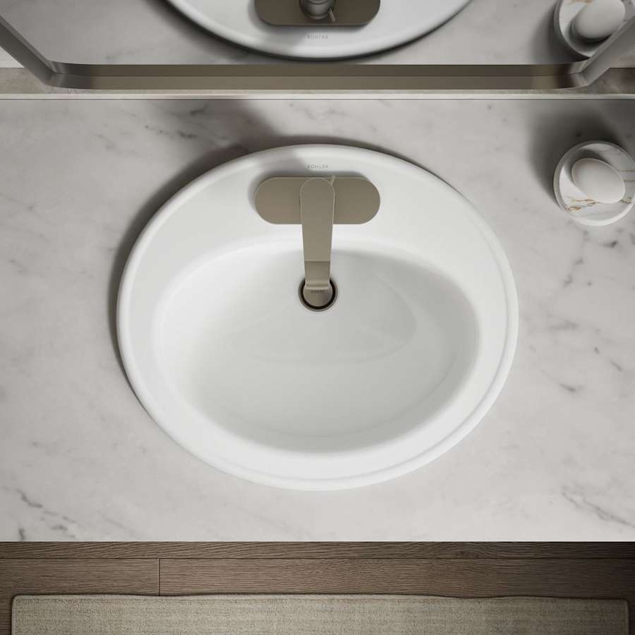 Pennington 20-1/4" Drop In Bathroom Sink with 3 Holes Drilled and Overflow
