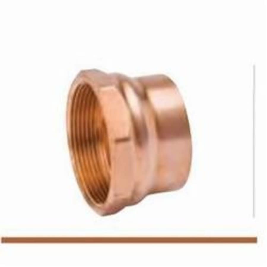 DWV Female Adapter, 3 in, C x FNPT, Copper