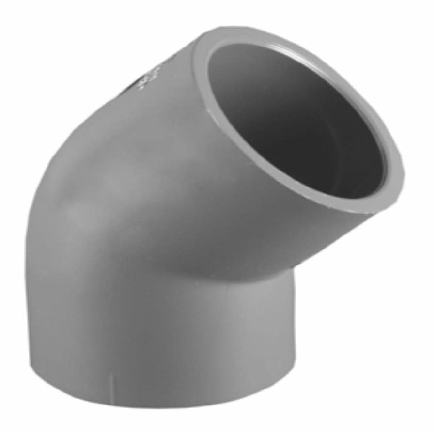 45 deg Elbow, 1-1/4 in, Socket, SCH 80/XH, PVC