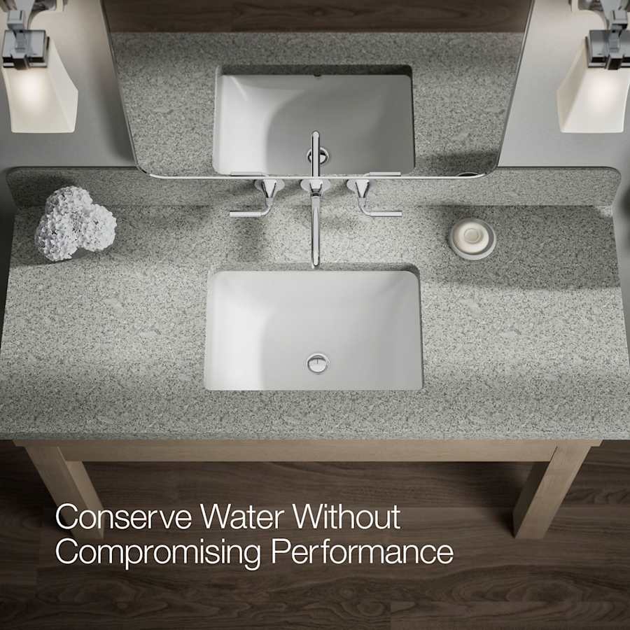 Tone 1.2 GPM Wall Mounted Widespread Bathroom Faucet