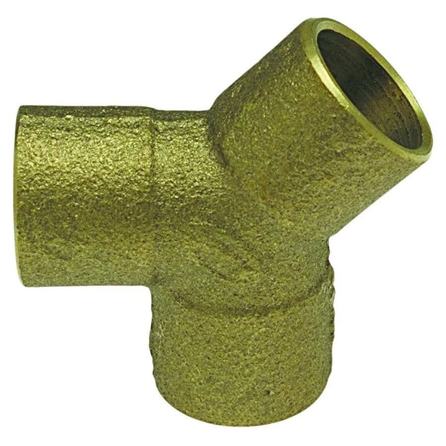 True 90 Wye, 1/2 in, C, Copper
