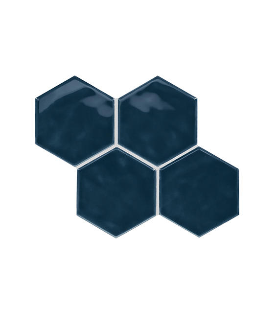 Playscapes Midnight Blue Arabesque 6X6 Glossy