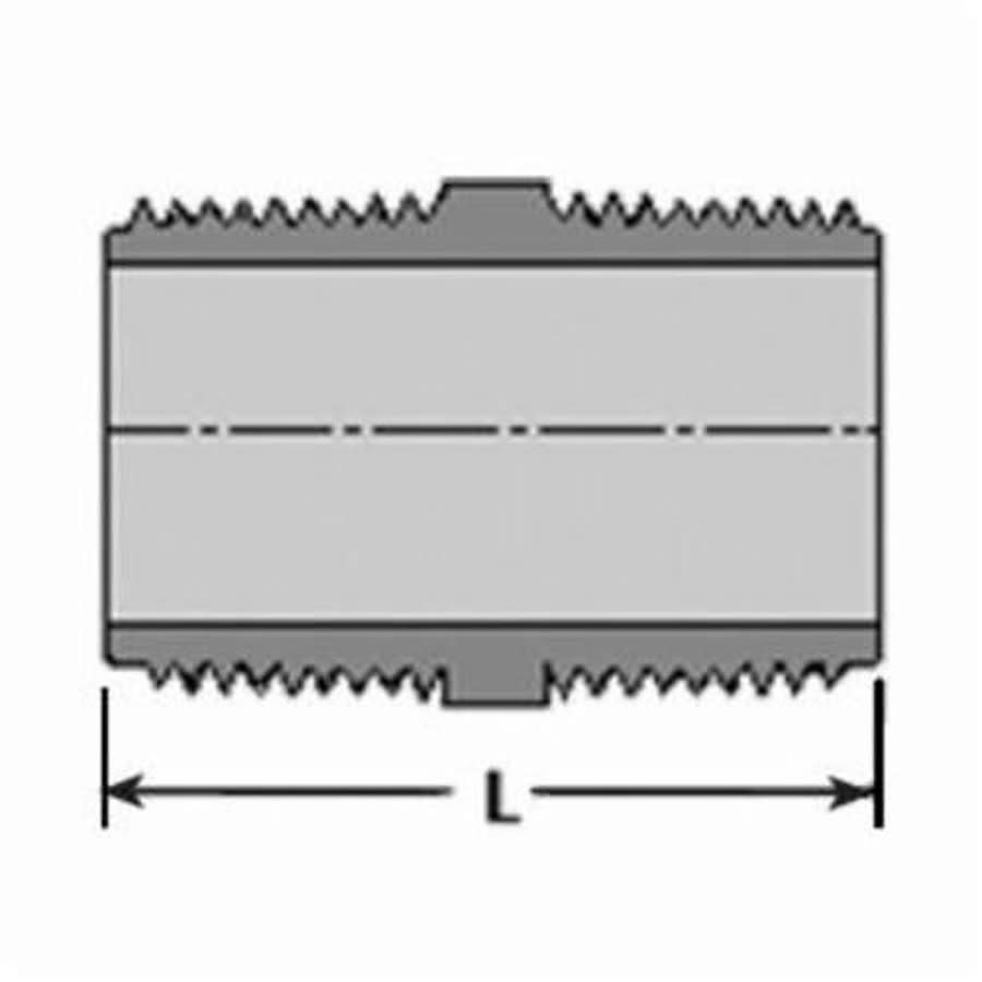 Nipple, 1-1/2 in, 4 in L, MNPT, PVC, SCH 80/XH