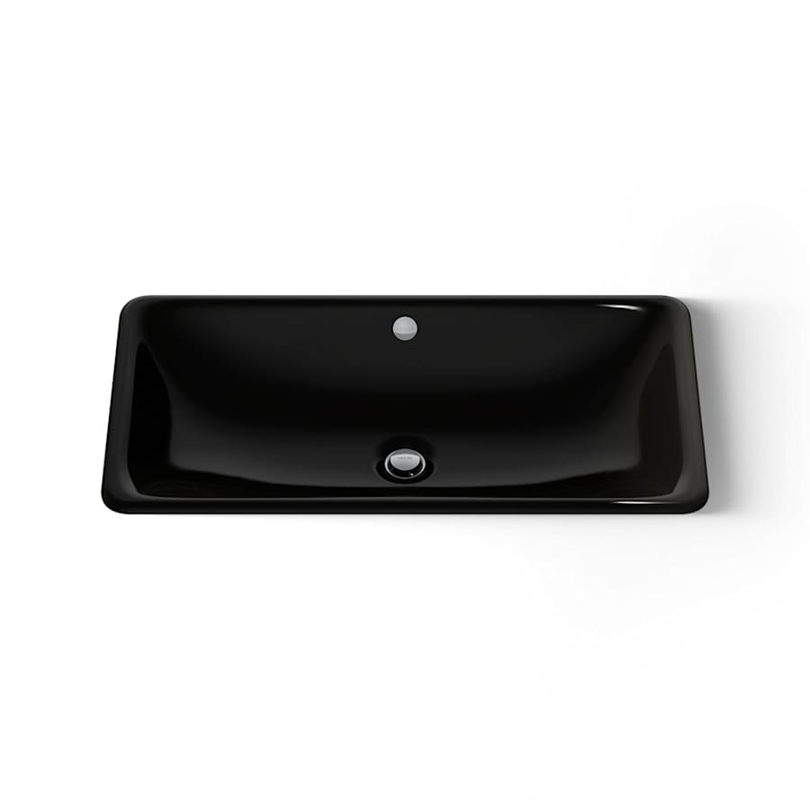 Iron Plains 30" Cast Iron Drop-In or Undermount Bathroom Sink with Overflow