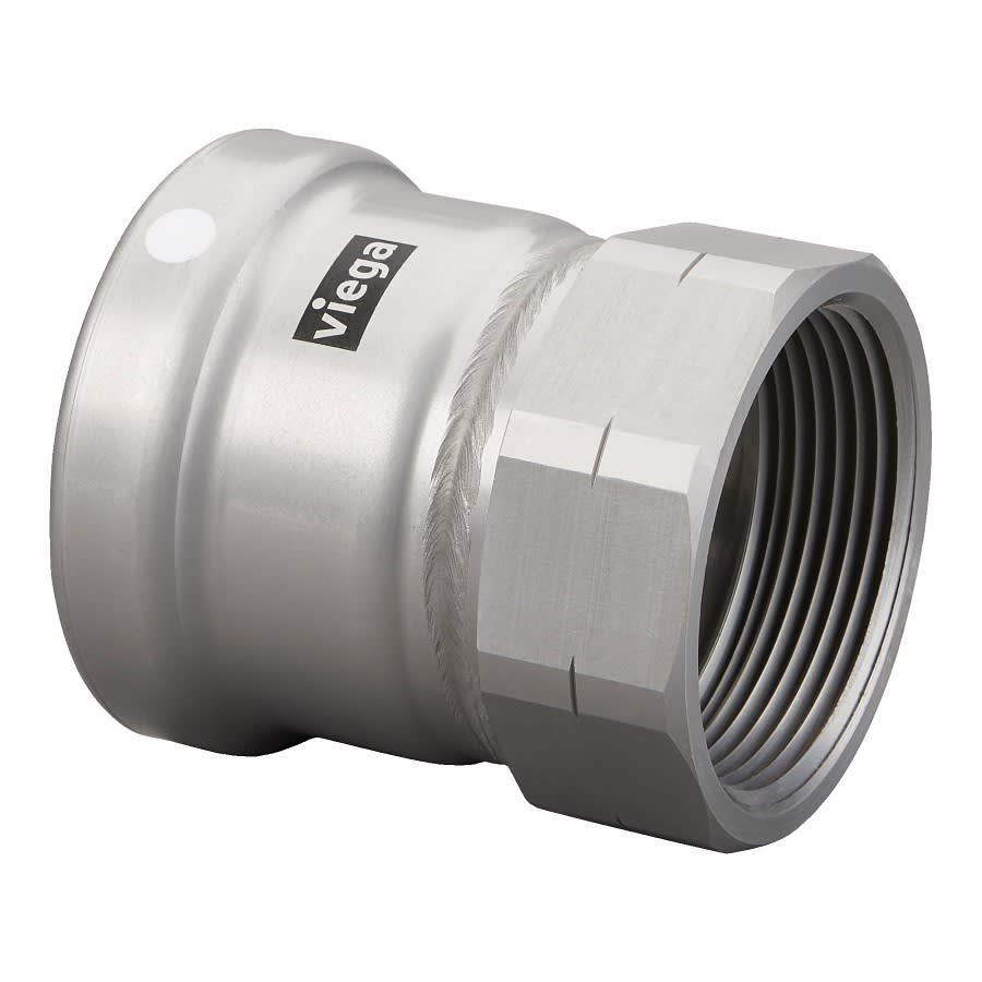 Carbon Steel Female Adapter, 3 in, Press x FNPT, Import