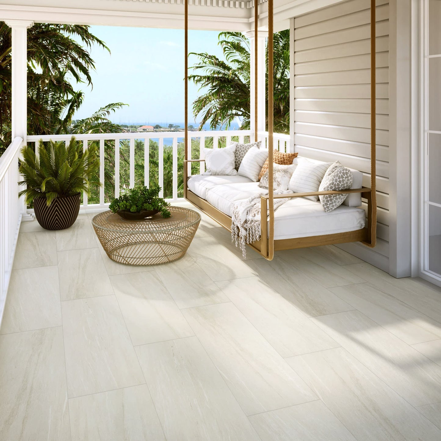 Montesano White Chevron 2X5 Matte