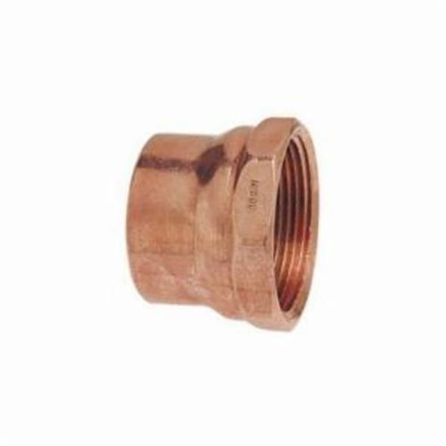 DWV Female Adapter, 1-1/4 in, C x FNPT, Copper