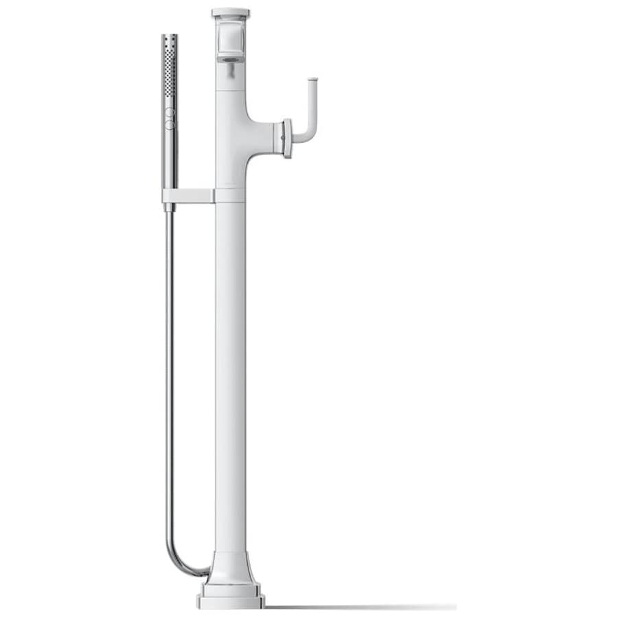 Riff Floor Mounted Tub Filler with Built-In Diverter - Includes Hand Shower