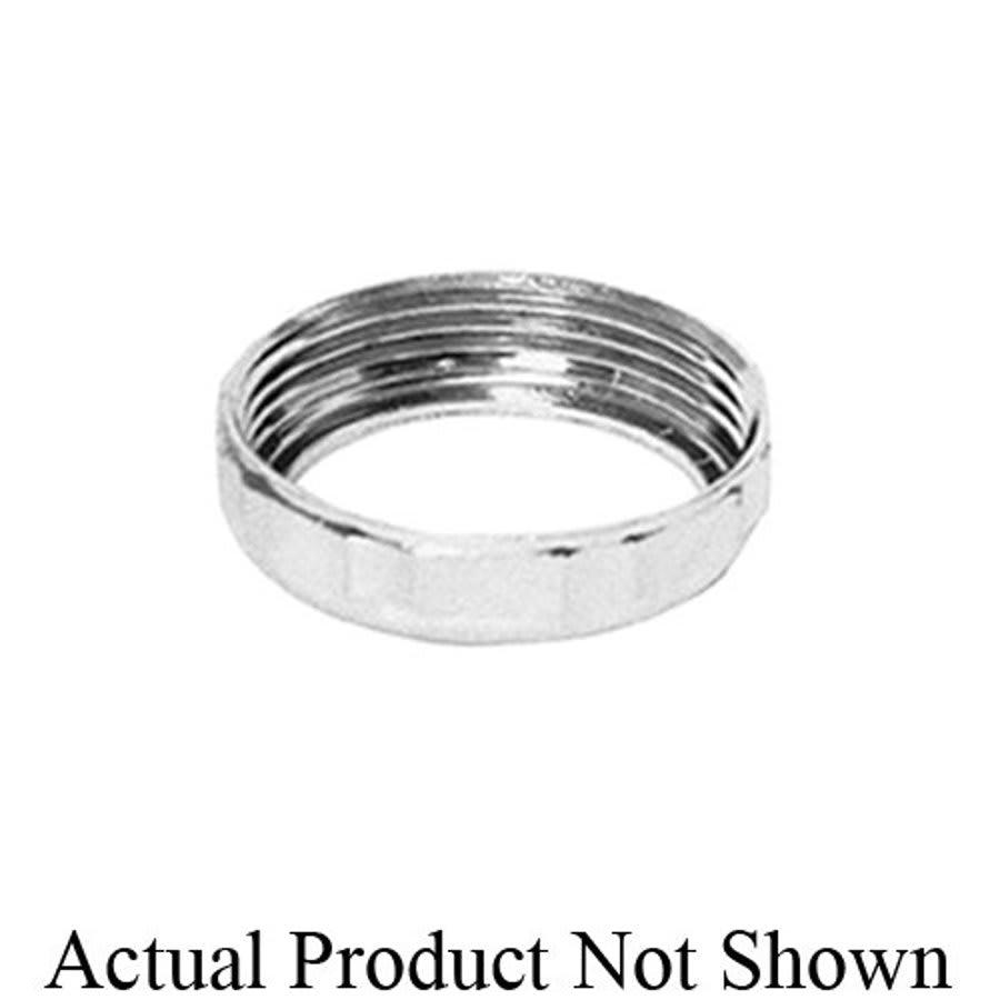 Tubular Slip Joint Nut, 1-1/2 x 1-1/4 in, Brass, Chrome