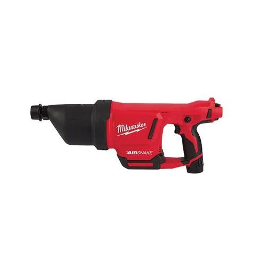 M12™ Kit Cordless Drain Cleaning Air Gun Kit, 1 to 4 in, Drain Line, 35 ft Max Run, 12 VDC, Plastic Housing