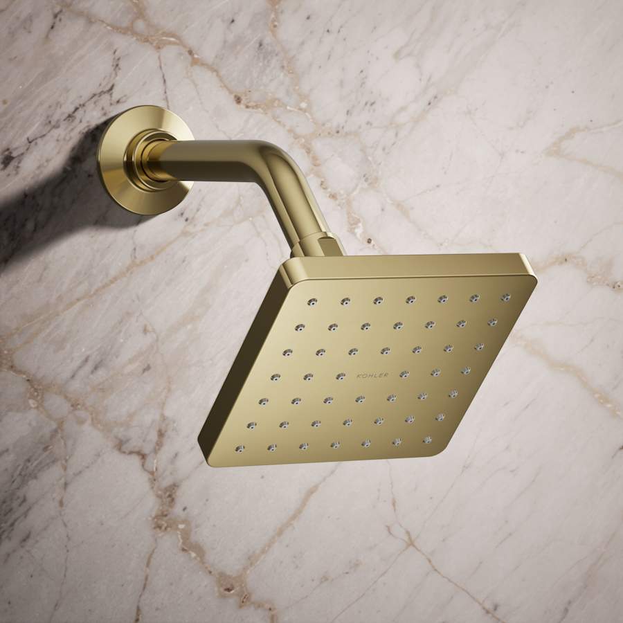Parallel 2.5 GPM Single Function Shower Head With Katalyst Air-Induction Spray Technology