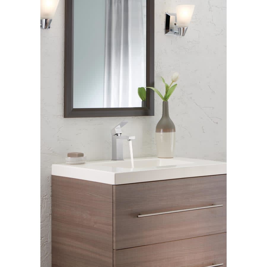 Modern 1.2 GPM Single Hole Bathroom Faucet with Push Pop-Up Drain Assembly - Includes Lifetime Warranty