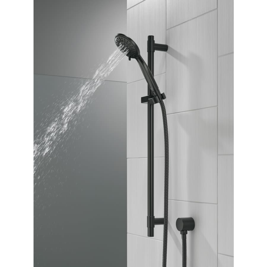 Universal Showering Components 1.75 GPM Multi Function Hand Shower Package - Includes Slide Bar, Hose, and Wall Supply