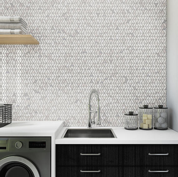 Perfit Mosaix Calacatta Dolomiti Straight Stack, Straight Edge 2X6 Honed