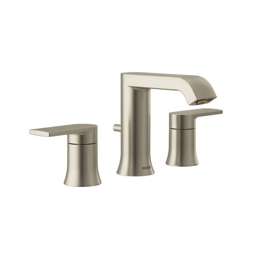 Genta™ Widespread Lavatory Faucet, ADA, 2 Handle, 3-Hole, 1.2 gpm, Brushed Nickel