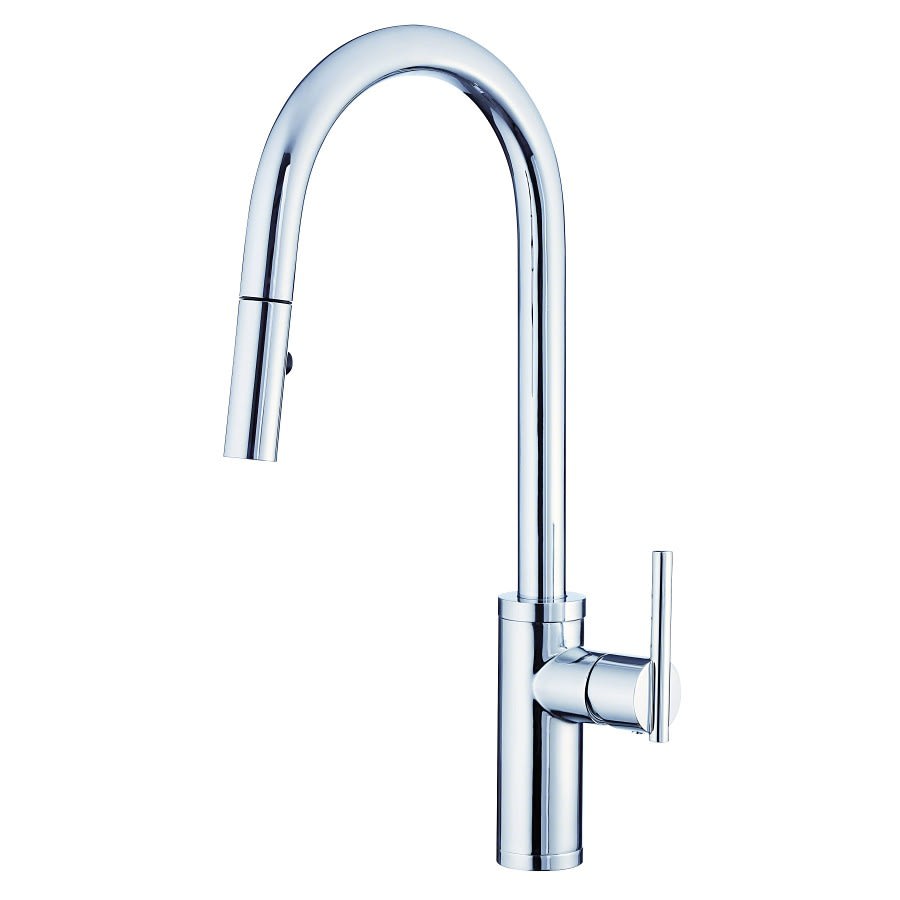 Parma® Kitchen Faucet, Deck Mount, ADA, 1 Lever Handle, 1-Hole, Polished Chrome