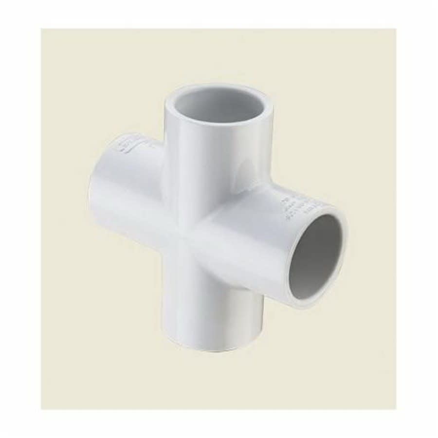 Cross, 1-1/2 in, Socket, SCH 40/STD, PVC