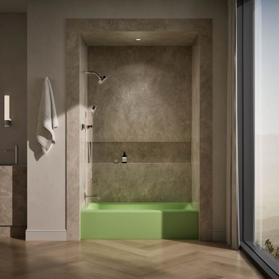 Bellwether 60" Alcove Soaking Tub with Left Drain