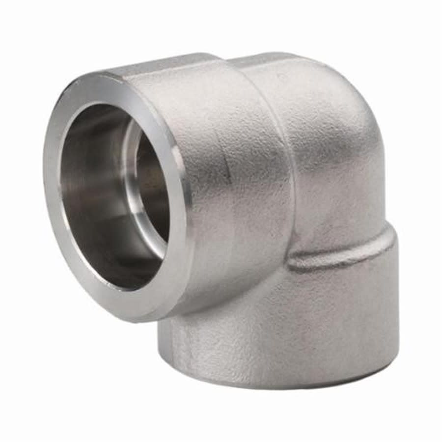 90 deg Elbow, 1-1/2 in, Socket Weld, 316/316L Stainless Steel, 3000 lb