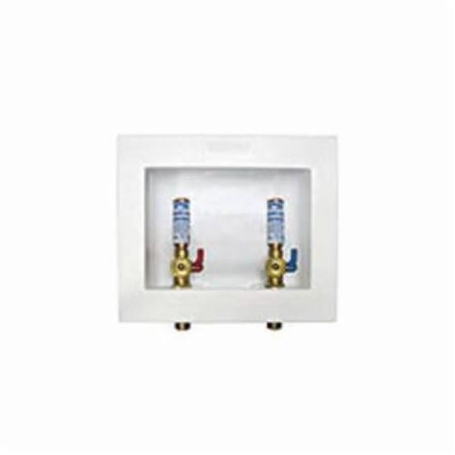 DU-ALL™ Dual Drain Washing Machine Outlet Box With Valve, Brass
