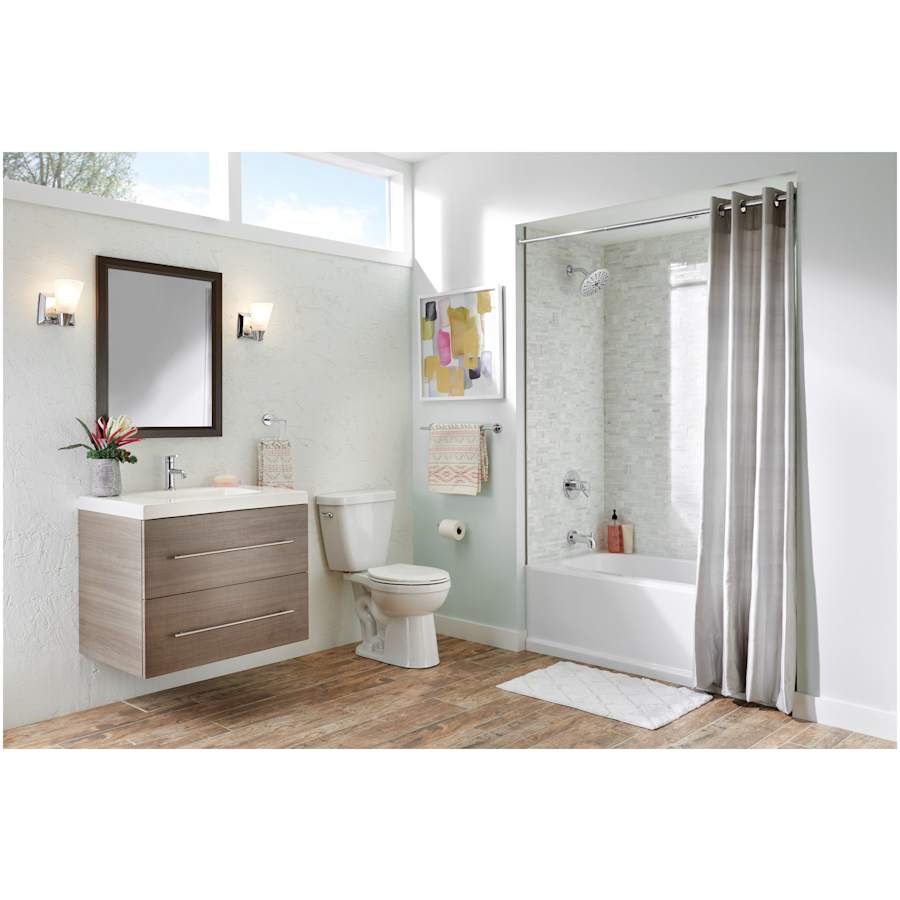 Trinsic 1.2 GPM Single Hole Bathroom Faucet with Metal Push Pop-Up Drain Assembly - Limited Lifetime Warranty
