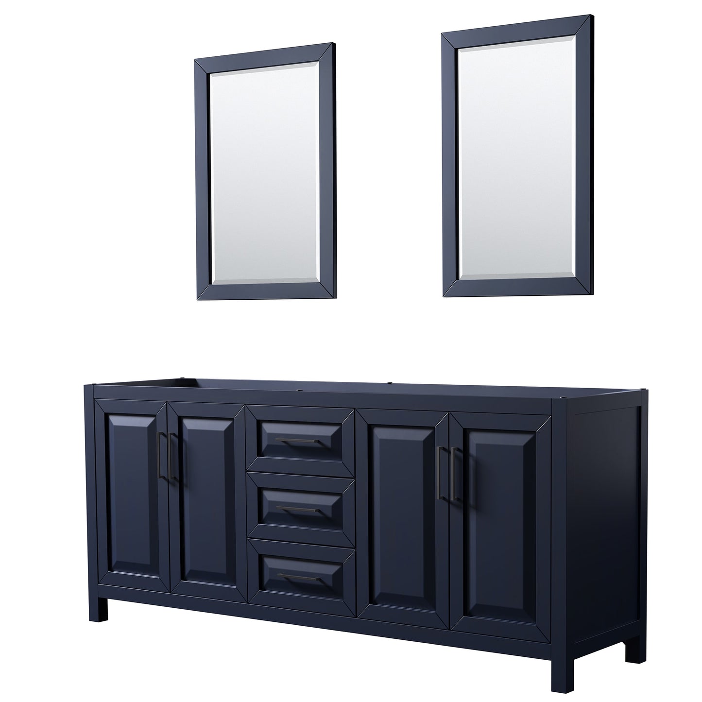 Daria Double Bathroom Vanity - 78.75W x 35H x 21.5D