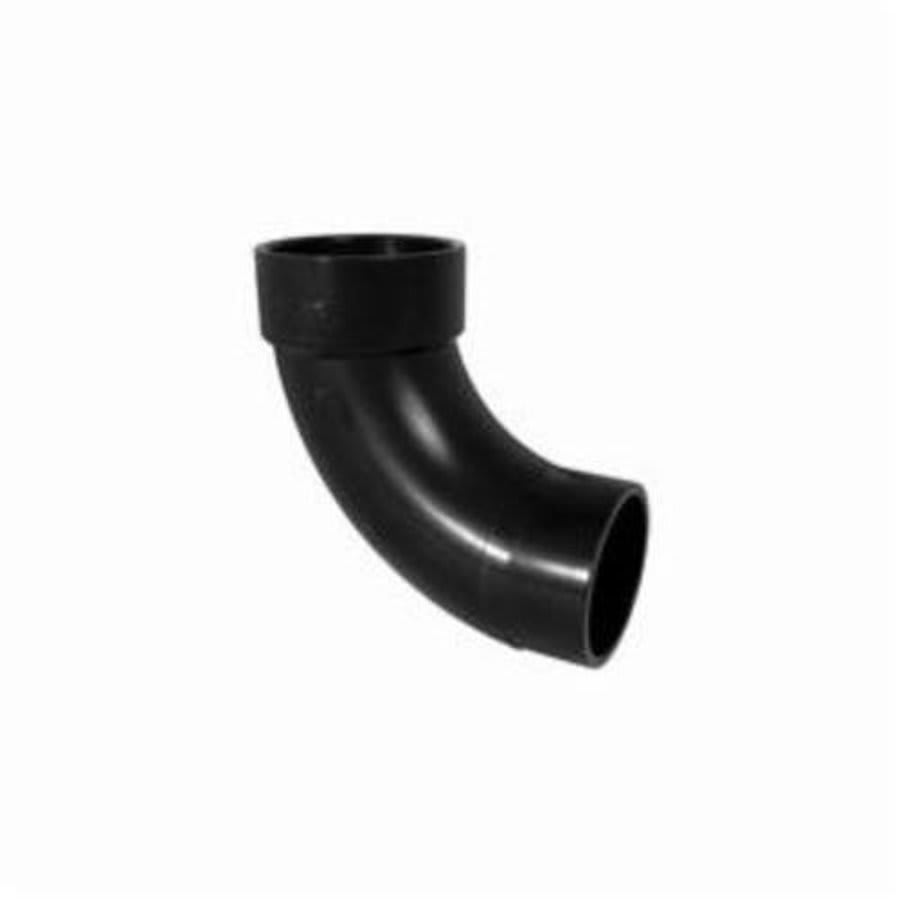 DWV Long Turn Street 90 deg Elbow, 1-1/2 in, Spigot x Hub, ABS