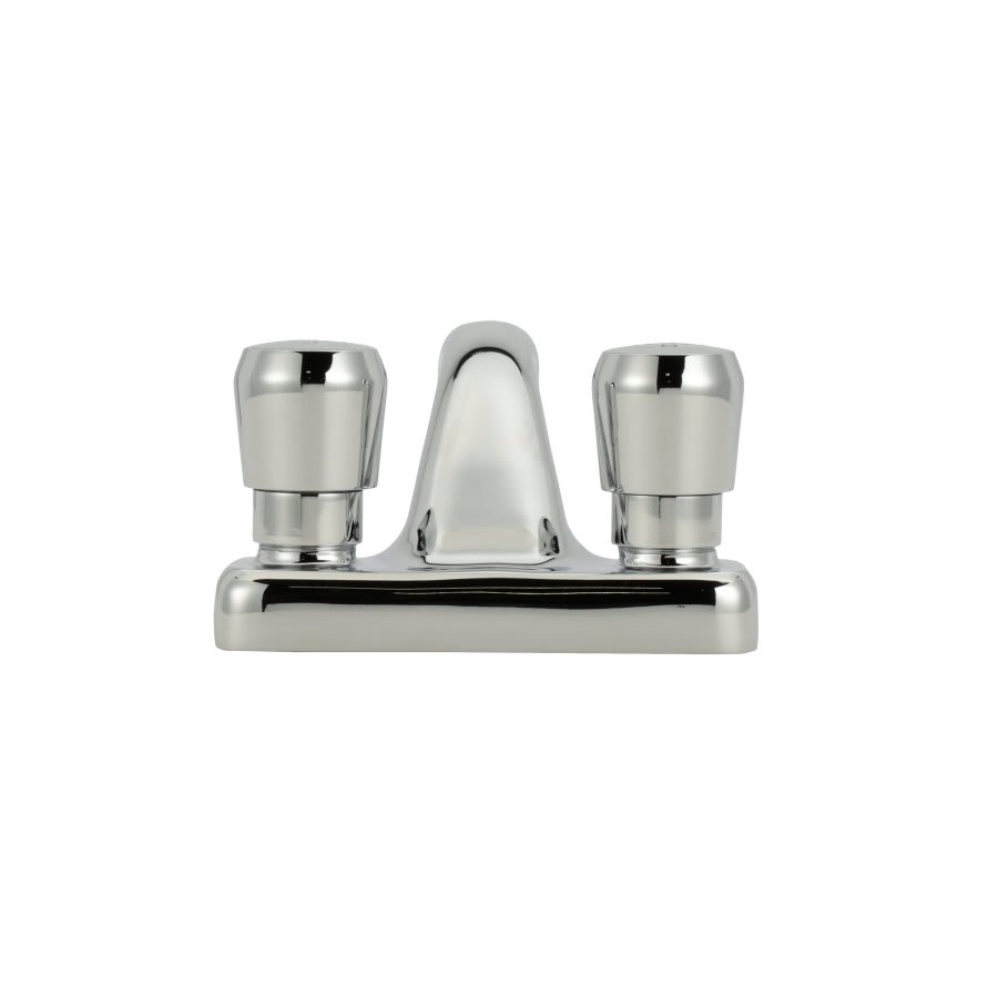 AquaSpec® Metering Lavatory Faucet, ADA, 2 Handle, 2-Hole, 2.2 gpm, Polished Chrome