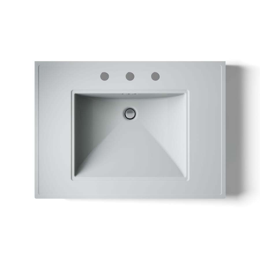Memoirs Stately 30" Fireclay Pedestal Bathroom Sink with 3 Holes Drilled and Overflow