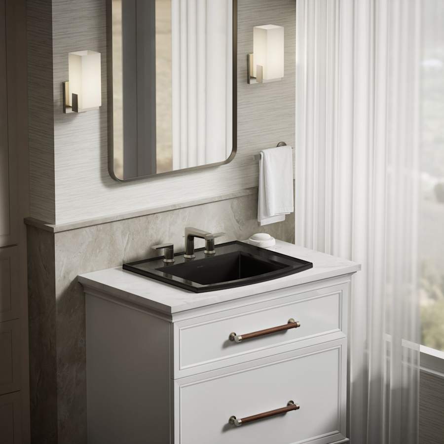 Archer 22-5/8" Drop In Bathroom Sink with 3 Holes Drilled and Overflow