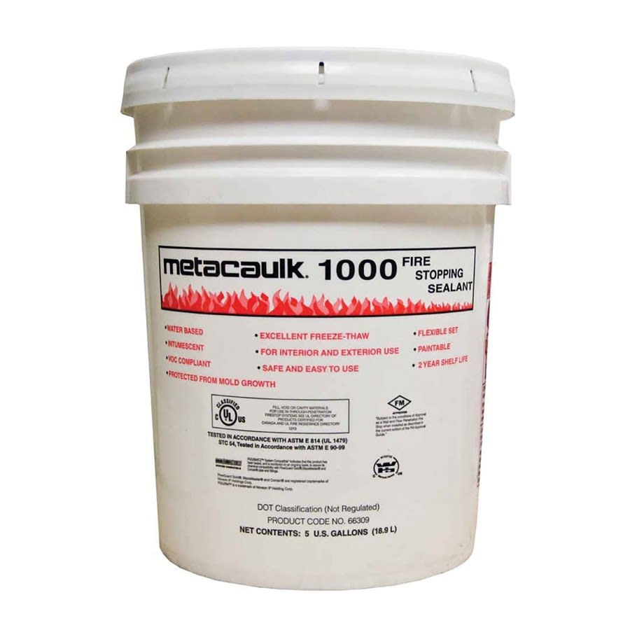 1000 Fire Stop Paste, 5 gal, 4 hr Fire Rating