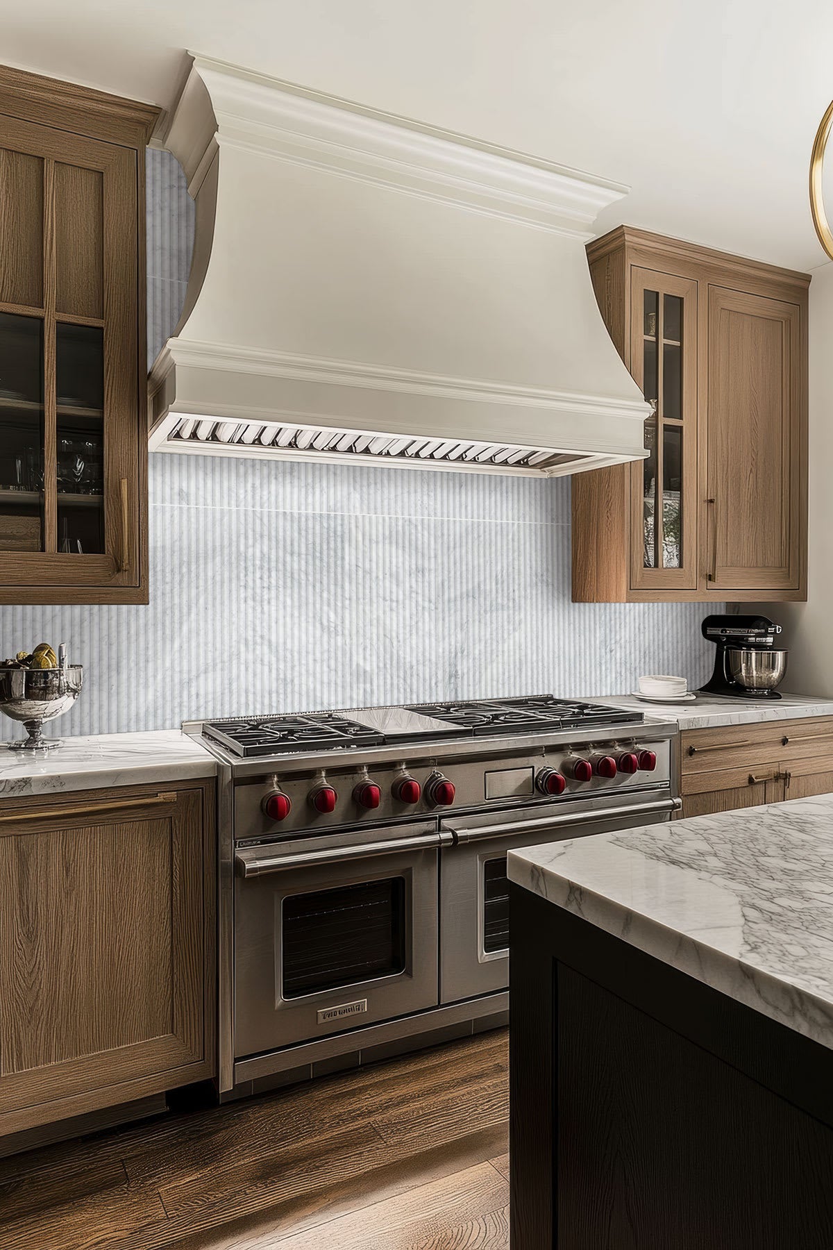 Carrara White Milano Ribbo Honed