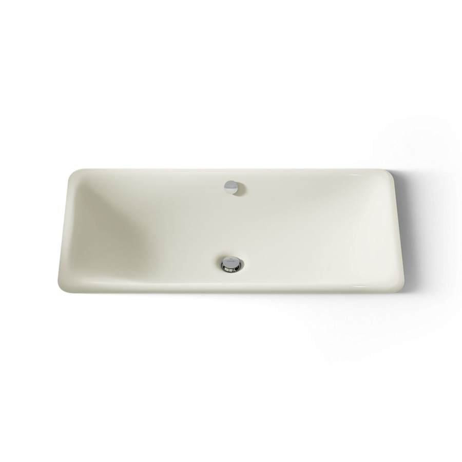Iron Plains 30" Cast Iron Drop-In or Undermount Bathroom Sink with Overflow