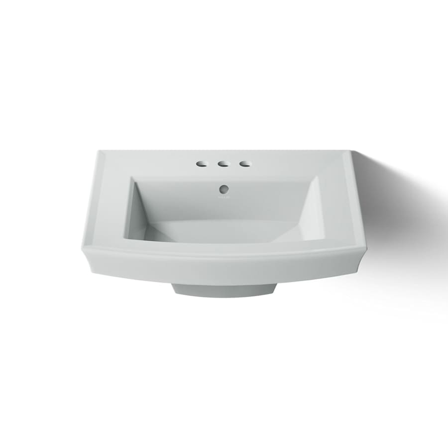 Archer 24" Pedestal Bathroom Sink with 3 Holes Drilled and Overflow