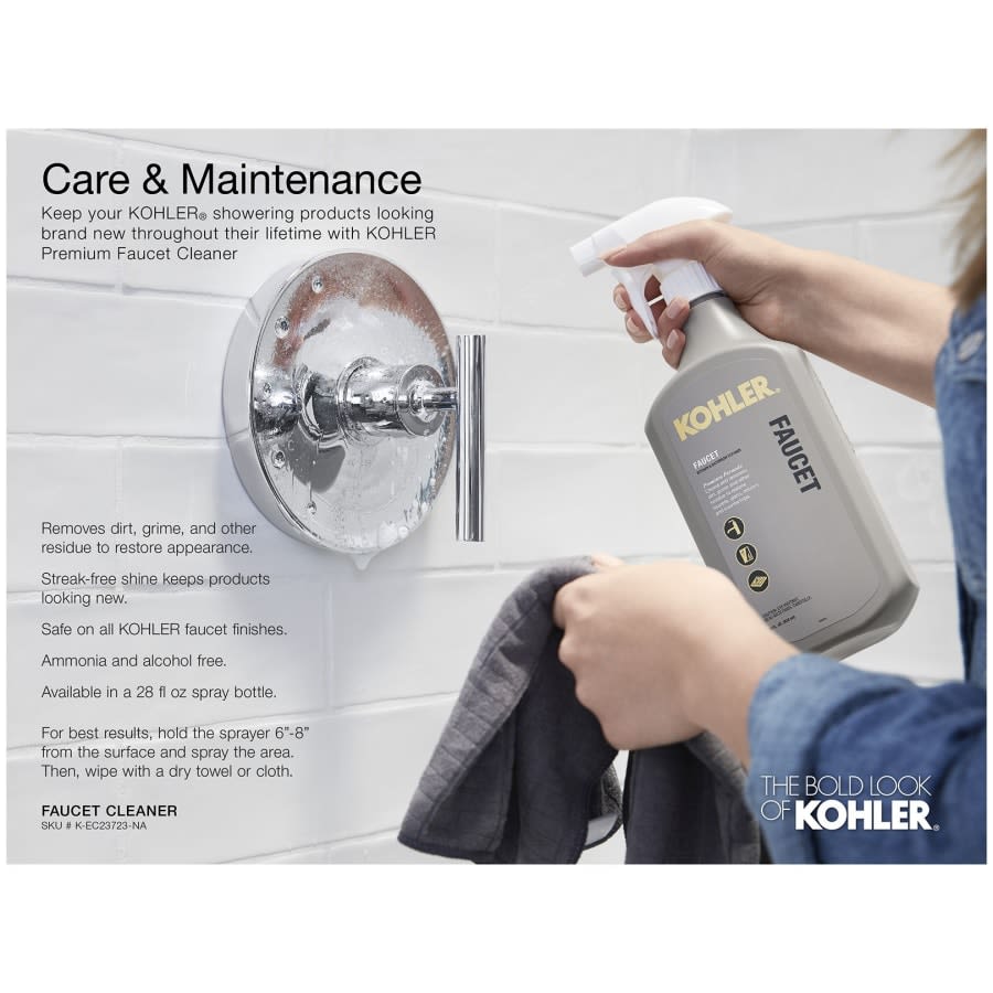 Forte Shower Trim Package with Single Function Shower Head and Rite Temp Technology
