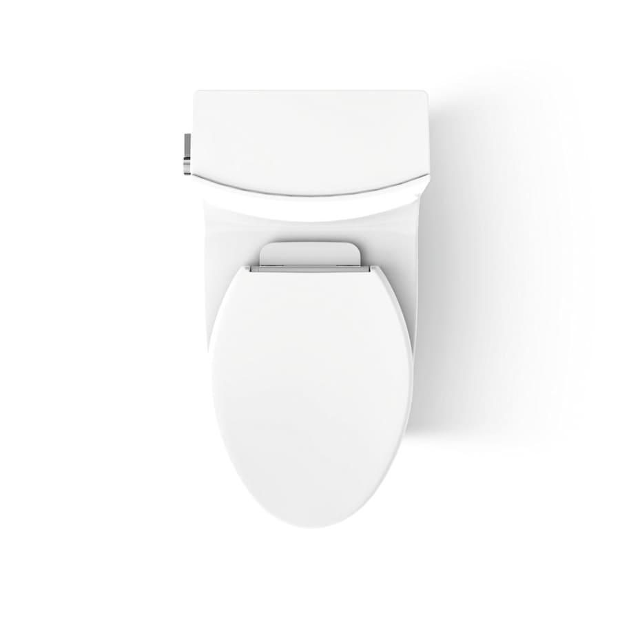 Veil One-piece Elongated Dual-Flush Toilet with Skirted Trapway