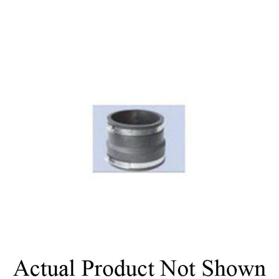 Transition Coupling, 4 x 3 in, Ductile Iron/AC x Cast Iron/Plastic, Flexible PVC