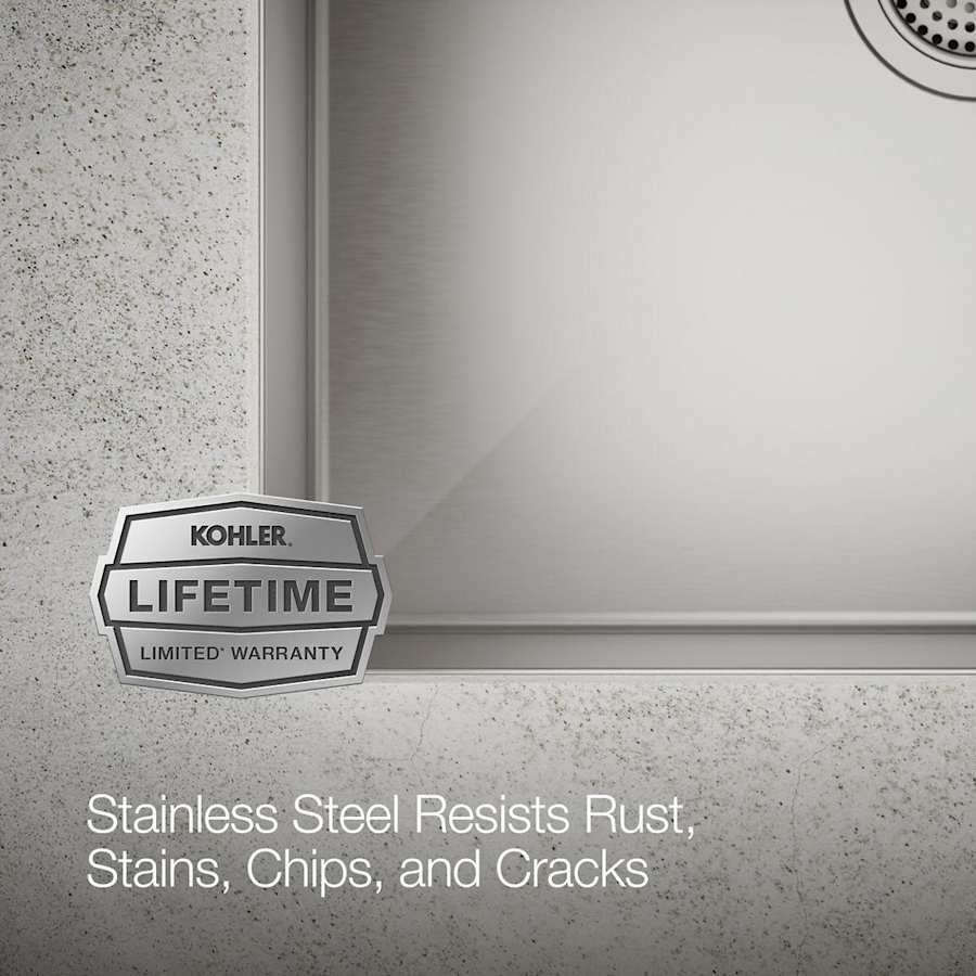 Strive 24" Single Basin Undermount 16-Gauge Stainless Steel Kitchen Sink with SilentShield