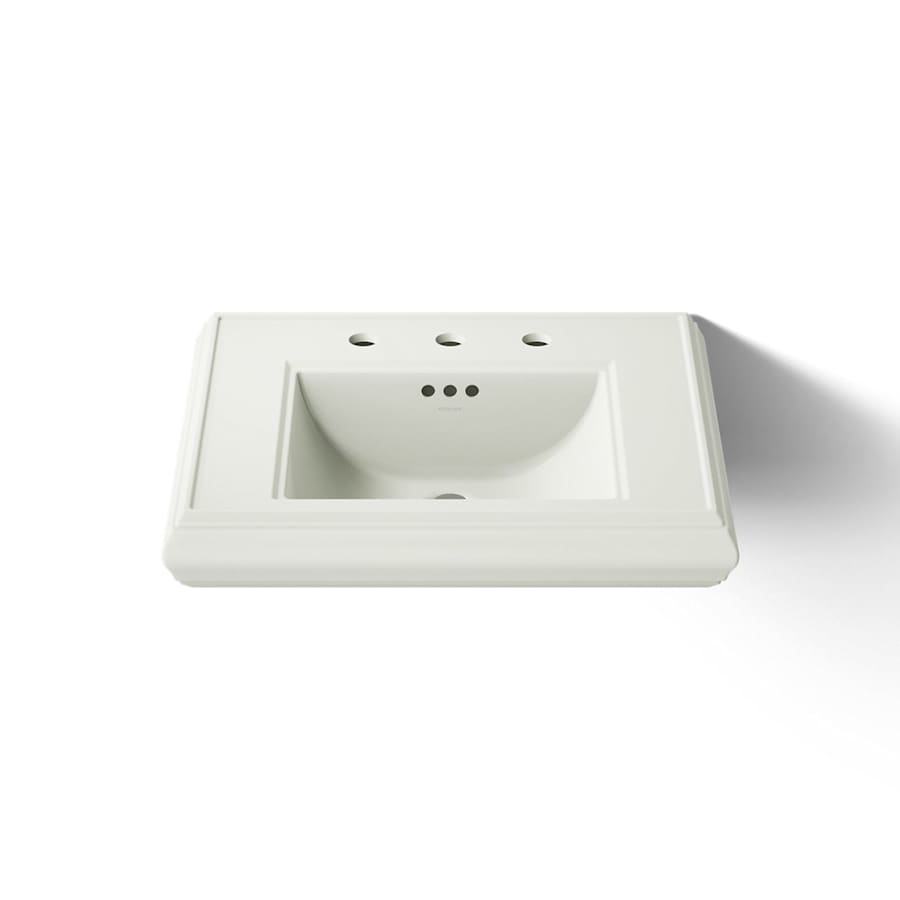 Memoirs Classic 24" Fireclay Pedestal Bathroom Sink with 3 Holes Drilled and Overflow