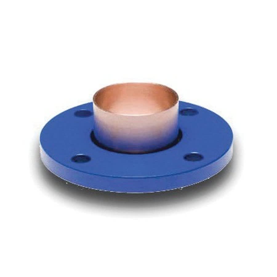 Copper Flange Adapter, 5 in, C x Bolt Pattern, Copper/Plated Steel