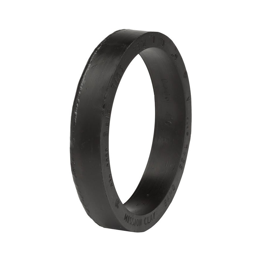 Transition Bushing, 6 in, Clay x Cast Iron/Plastic, Rubber